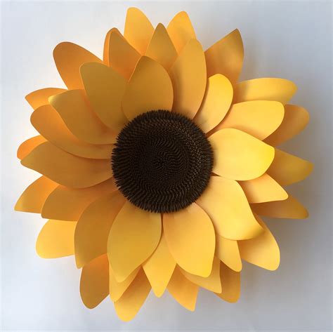 how to make a sunflower cut out