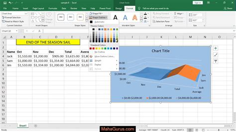 how to make a surface chart in excel