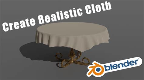 how to make a table cloth in blender