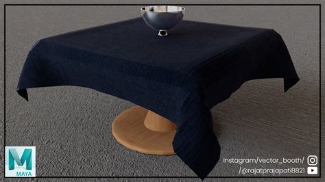 How To Make A Table Cloth In Maya