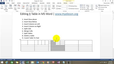 how to make a table editable in word