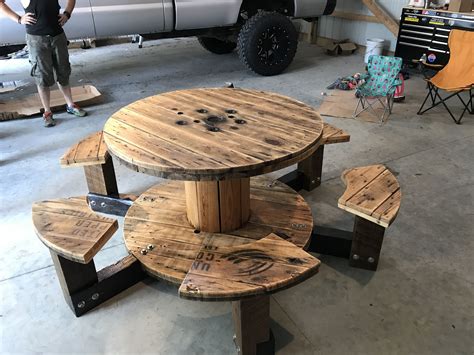 How To Make A Table From Wire Spool