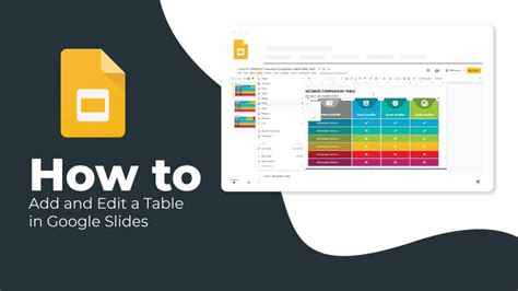 how to make a table in google slides