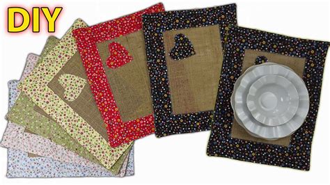 How To Make A Table Mat With Cloth