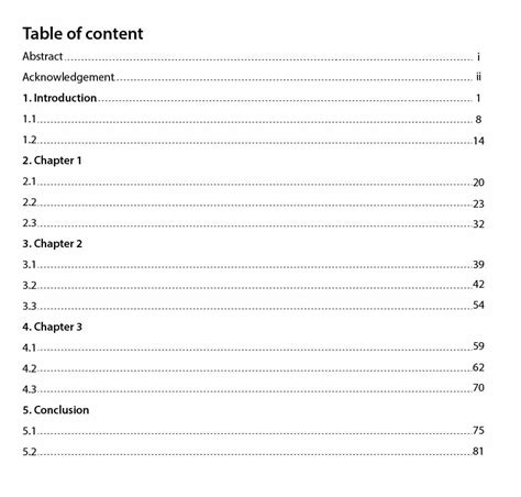 how to make a table of contents in pages