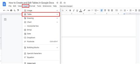 how to make a table on google docs on phone