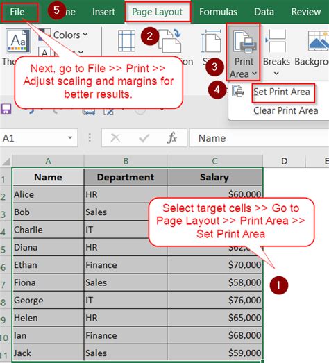 How To Make A Table Print Bigger In Excel