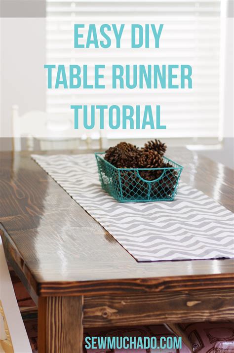 How To Make A Table Runner Out Of A Tablecloth