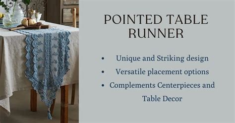 How To Make A Table Runner With Pointed Ends
