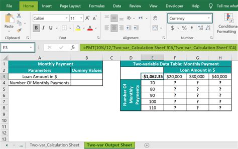 how to make a table with multiple variables