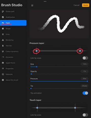 How To Make A Tapered Brush In Procreate