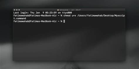 how to make a terminal script mac