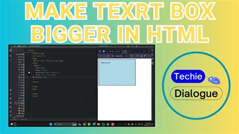 how to make a text box in html