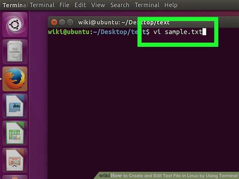 how to make a text file in linux terminal
