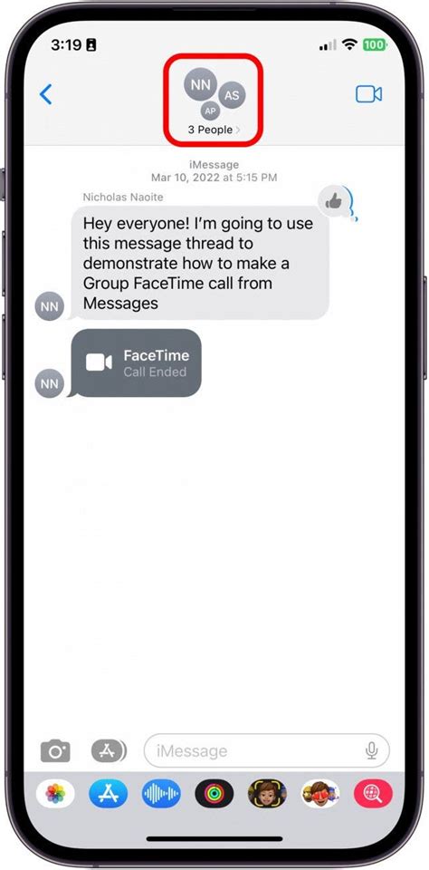 how to make a text message group on iphone