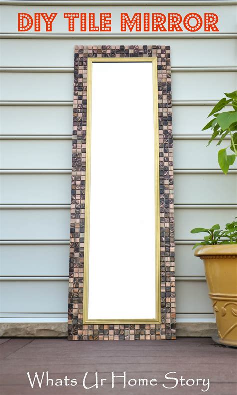 How To Make A Tile Mirror Frame