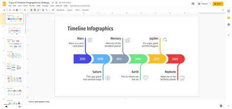 how to make a timeline of events in google docs