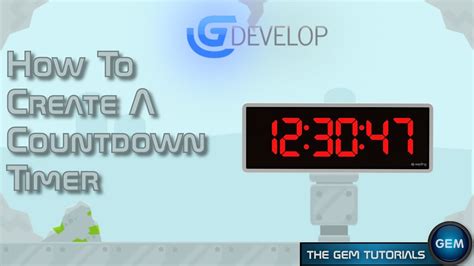 How To Make A Timer In Gdevelop