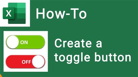 how to make a toggle in excel