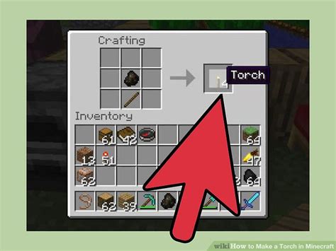 Minecraft Beta How to make torches (Easy & Fast) YouTube