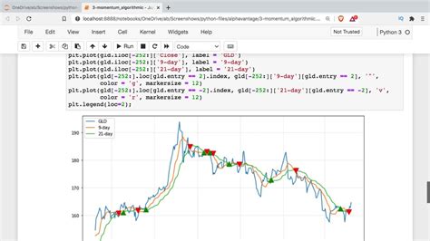 how to make a trading algorithm in python