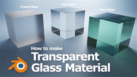 how to make a transparent glass texture in blender