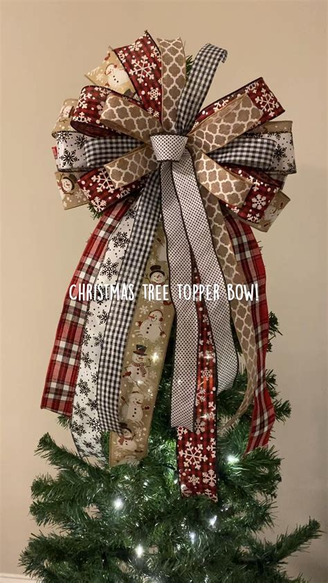 How To Make A Tree Topper Bow