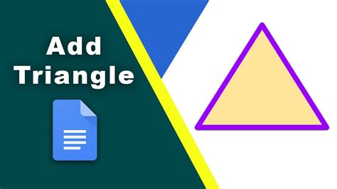 how to make a triangle in google docs