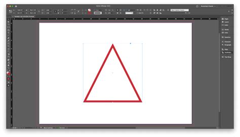 how to make a triangle in indesign