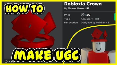 how to make a ugc item in roblox studio