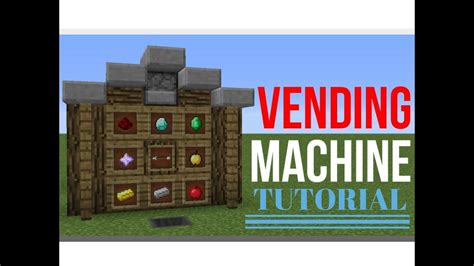 How To Make A Vending Machine In Minecraft With Redstone