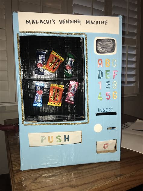 How To Make A Vending Machine With Cardboard Box