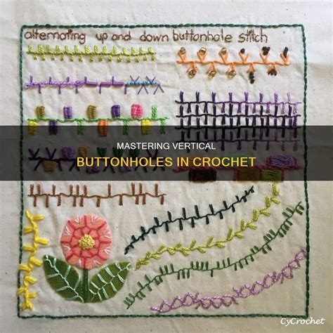How To Make A Vertical Buttonhole In Crochet