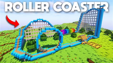 How To Make A Vertical Roller Coaster In Minecraft