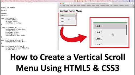 How To Make A Vertical Scroll In Html