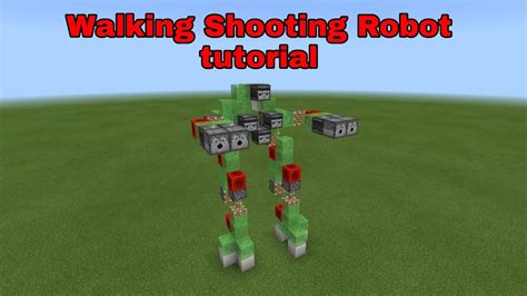 How To Make A Walking Robot In Minecraft Bedrock