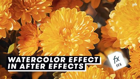 How To Make A Watercolor Effect In After Effects