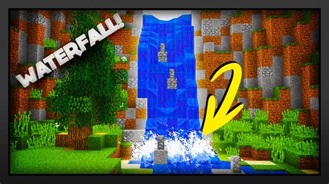 How To Make A Waterfall Wall In Minecraft