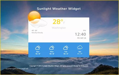 how to make a weather forecast website