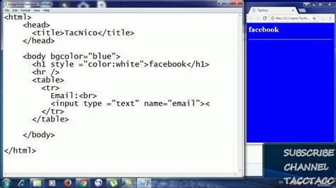 how to make a web page in html using notepad