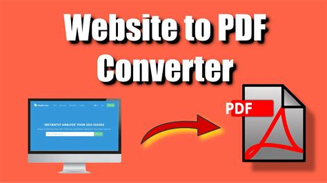 how to make a webpage a pdf file