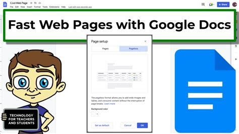 how to make a website from google docs