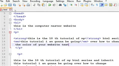 how to make a website in html using notepad