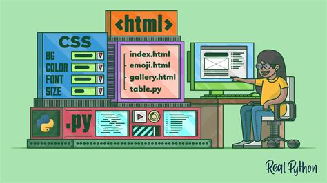 how to make a website using html css and python