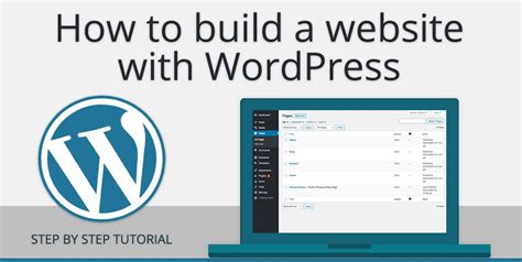 how to make a website using wordpress easy step by step tutorial for beginners