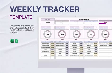 how to make a weekly tracker in excel