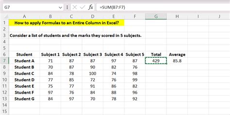 How To Make A Whole Column In Excel Have The Same Formula