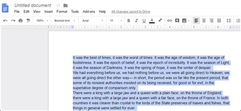 how to make a whole paragraph indent in google docs