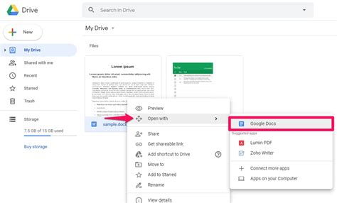 how to make a word document in google drive
