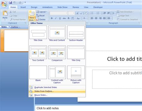 how to make a word presentation